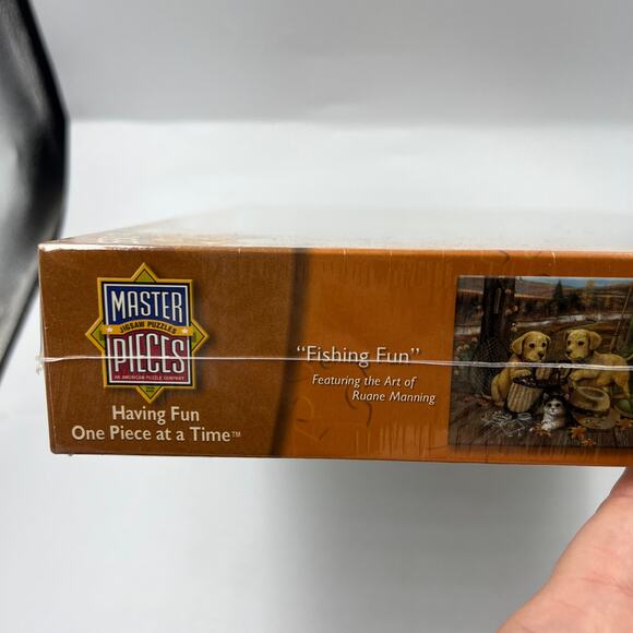 550 Piece Jigsaw Puzzle Master Pieces 60437 Fishing Fun Ruane Manning SEALED NEW - Picture 6 of 9
